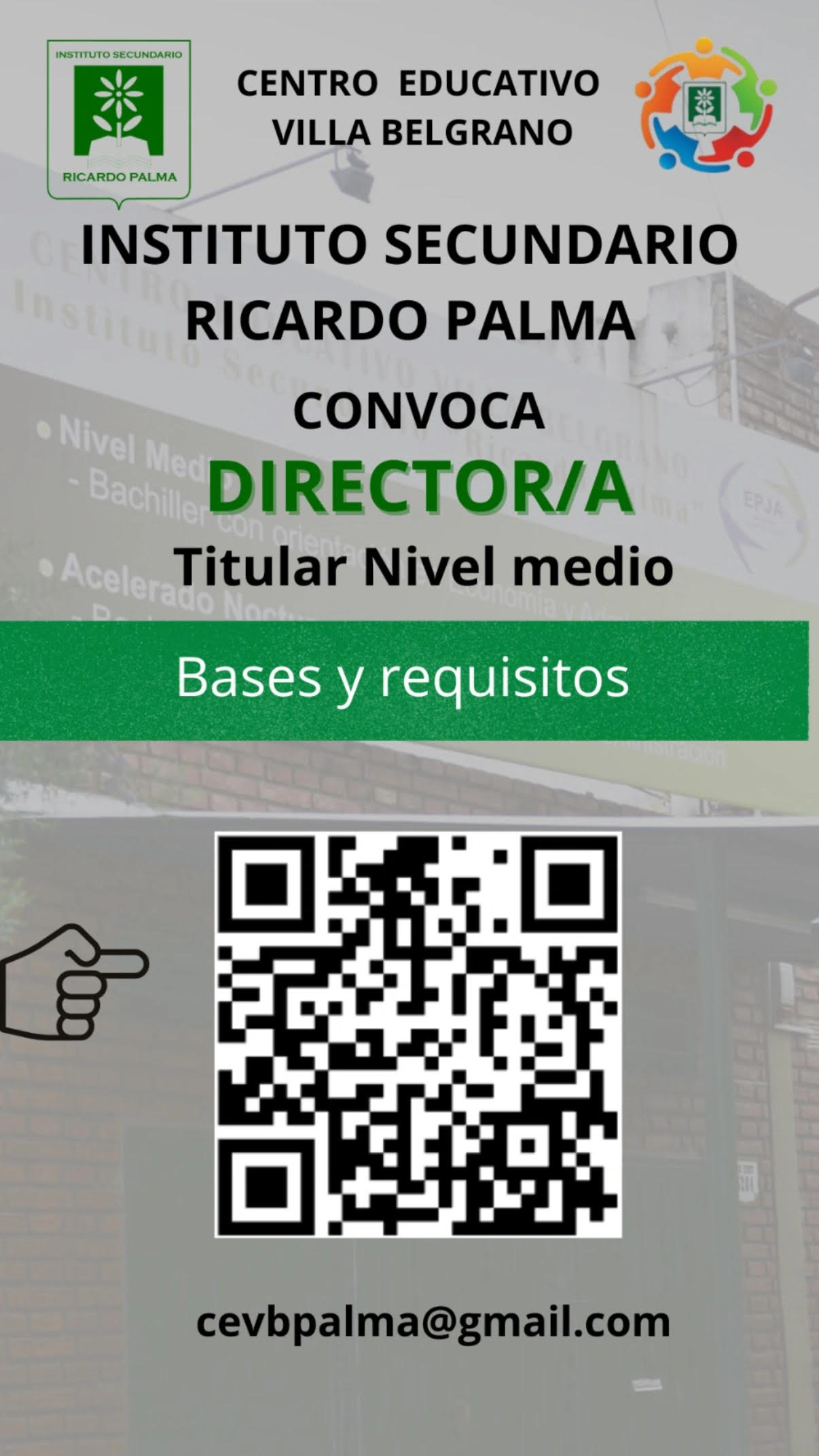 Convocatoria Director/a